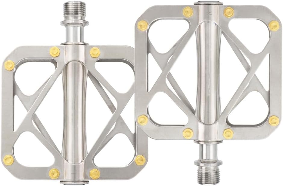Bicycle Titanium Pedals Full Titanium Body MTB Road Bike 9/16 inch Pedals for Brompton Pedals Quick Release Ultralight