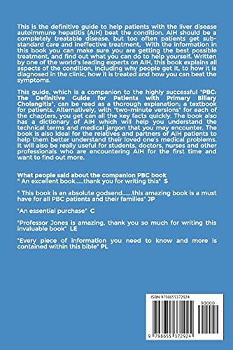 Aih: The Definitive Guide For Patients With Autoimmune Hepatitis (The Definitive Guides To Liver Disease) #TOP1