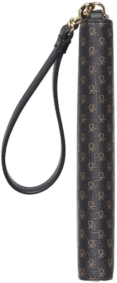 Calvin Klein womens Key Item Saffiano Continental Zip Around Wallet With Wristlet Strap - Image 3