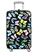Produktbild LOQI Suitcase Cover Medium WILD Butterflies: Größe medium: 58-65cm, 85% Polyester and 15% Spandex, Material Strength 310 GSM, Water-Resistant, Washable, Oeko-TEX Certified