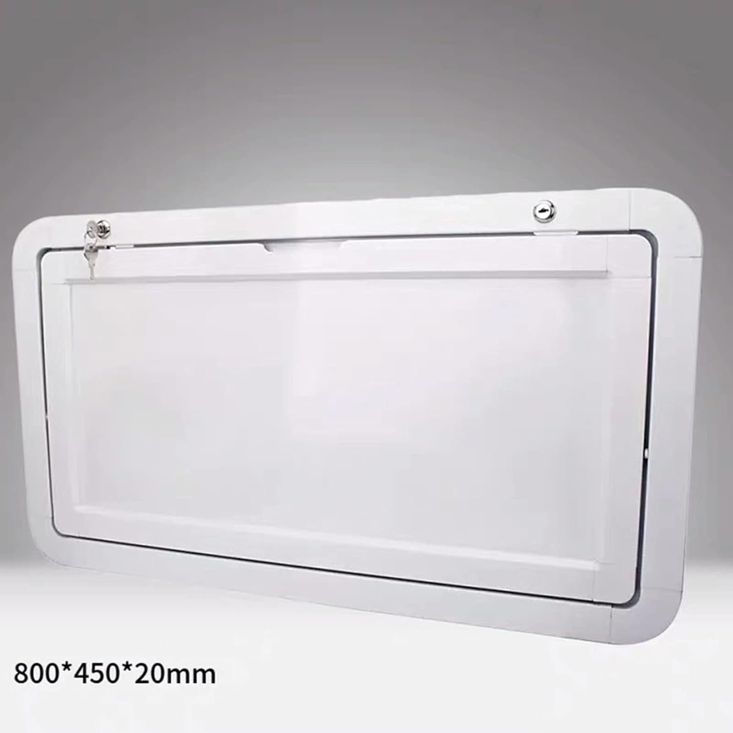 AIZYR Outdoor External Folding Dining Table - RV Hanging Table Can Be Folded and Locked Round Corner for Caravan Camper 800 * 450mm