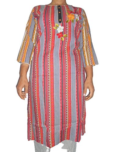 WW Passion Women Cotton Printed Half Sleeve Kurti Screen Printing Comfort Wears