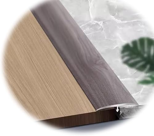 HCZION Tira de umbral de aluminio, tira de transición de umbral de suelo laminado, cubierta de piso, borde de metal, rellena el huecoplaca se une al