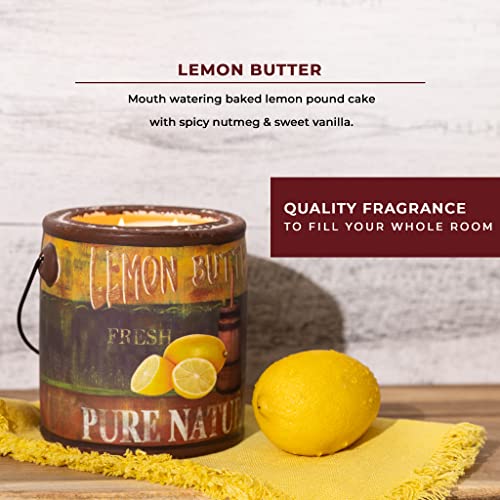 A Cheerful Giver - Lemon Butter Scented Jar Candle (20 Oz) Decorative Ceramic Jar Candle With True To Life Fragrance Made In Usa #TOP1