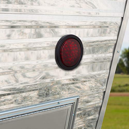 Luces LED traseras rojas 4" 32 LED para camiones y semis miniatura 5