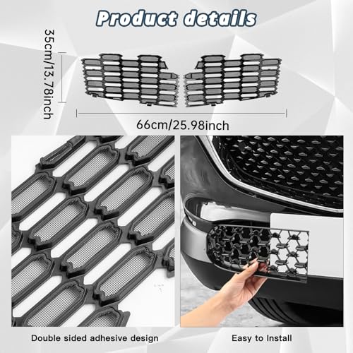 Image of Ruiya 2026 Mazda CX5 Front Grill Mesh Inserts Trims for 2026 Mazda CX-5 Accessories ABS Material Front Grille Guard Compatible with 2026 Mazda CX 5(Upper Grill Mesh)