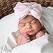DRESHOW BQUBO Newborn Hospital Hat Infant Baby Hat Cap with Big Bow Soft Cute Knot Nursery Beanie