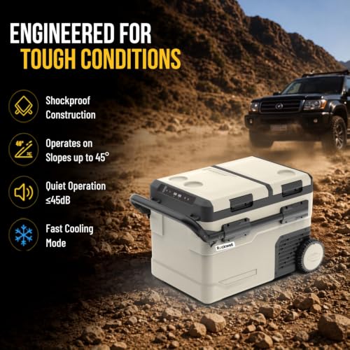 Image of Rockwell RMC40DLX Car Cooler /Freezer, Portable Fridge for Outdoor Adventures, 240V AC Power Cord & 12V Car Adapter