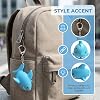 VOSAREA Flashlight Keychain Shark Design Animal Sound Keyring Cartoon Light Metal Plastic Key Holder