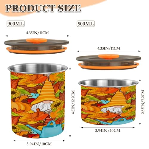 Contenedor hermético de acero inoxidable para café 17oz miniatura 2