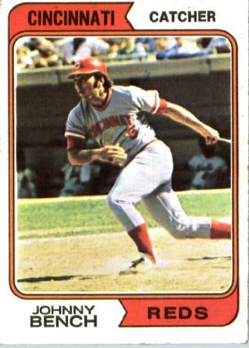 1974 Topps Baseball Card #10 Johnny Bench