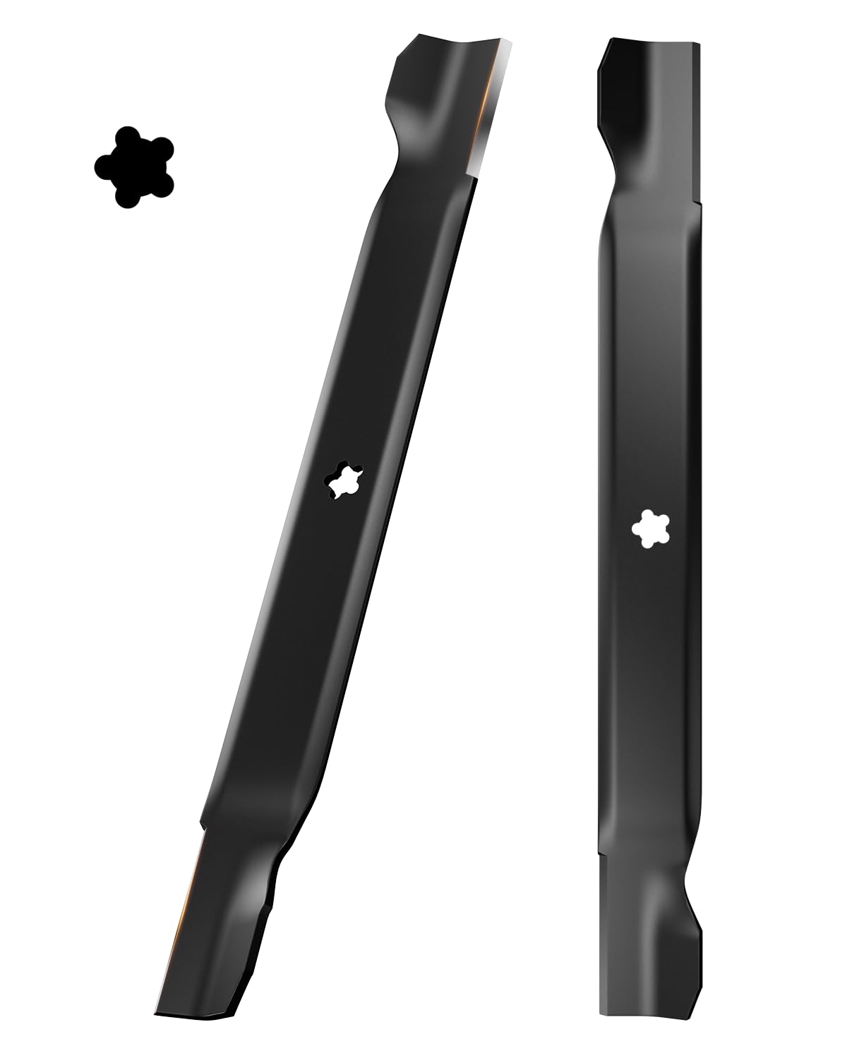 138971 42 Inch Lawn Mower Mulching Blades, 5 Star High Lift, 2 Pack