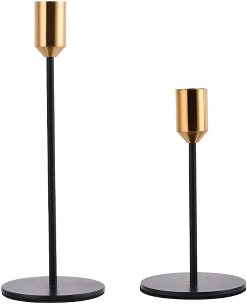 Amazon｜燭台 ローソク足ホルダーメタルキャンドルホルダー、錬鉄テーパーキャンドルホルダー、2プレミアム鉄のキャンドルスティックホルダー