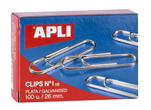 APLI 11713 - Clips galvanizados nº1½ 26 mm 100 u.