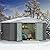 Greesum 10×8 FT Outdoor Storage Shed, Metal Storaged Sheds Without Floor, Tool Sheds with Lockable Doors and Sloping Roof for Garden, Patio, Backyard, Gray