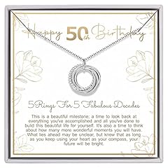 50th birthday necklace