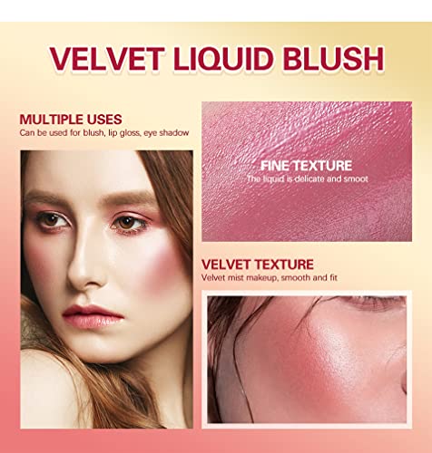 Soft Cream Blush Korean Makeup, 2Pcs Creamy Liquid Blush For Cheeks, Multi Sheer Big Brush Liquid Tint Stick, Dewy Face Finish, High-Pigmented, Long-Lasting For Natural-Looking Blush Stick Makeup #TOP1