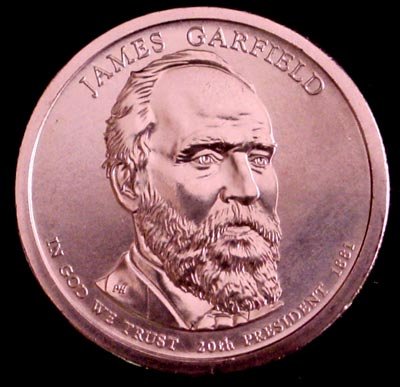 2011-D James A Garfield Presidential Dollar Gem BU