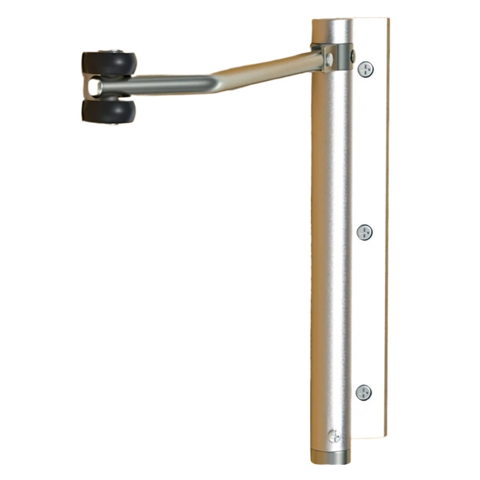Door Closer, Aluminum Alloy Automatic Door Closer Household Invisible Hinge Return Buffer,Commercial & Home Use(Silvery)