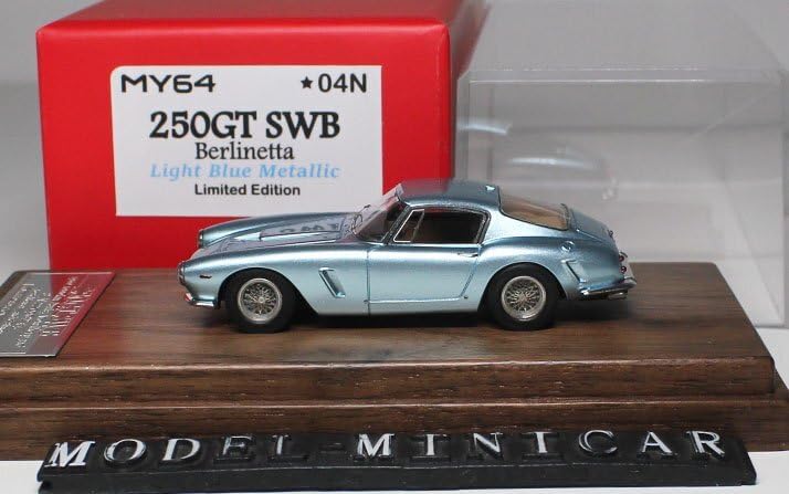 MY64　1/64レジン　250GT SWB シルバー【世界限定199台】 Amazon | Ice Blue！世界限定！MY64 SCM 1/64 フェラーリ Ferrari