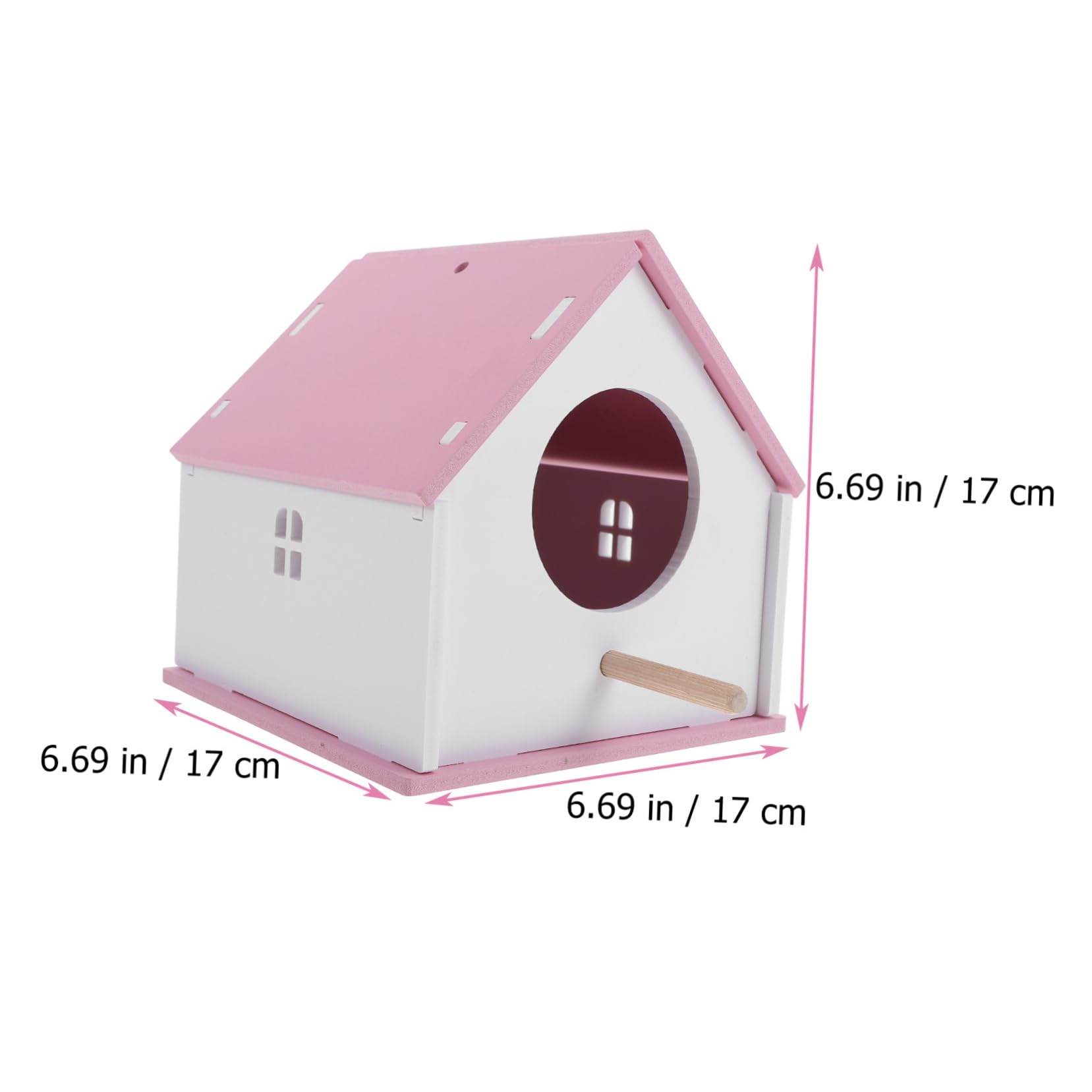 FONDOTIN Pet Bird House Parrot Nest Durable Bird Feeding House for Budgies Parakeets and Lovebirds Lightweight and Portable Design for Garden Balcony Decor