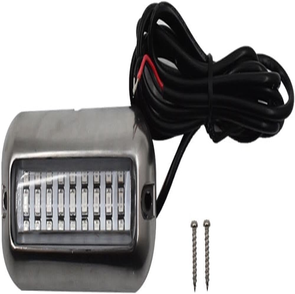 27LED Underwater Boat For MARINE Transom Lights 316 Stainless Steel Pontoon USA