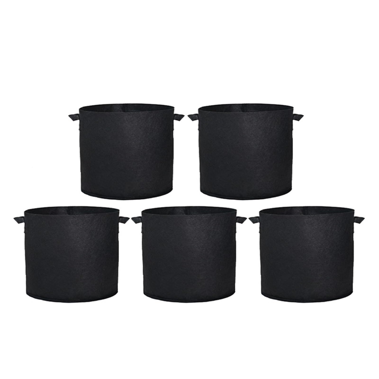 HWJFDC Potato Growing Bags Felt Plant Grow Bags Fabric Pots Strawberry Vegetables Planting Flower Containers Home Garden Tools(5PCS,50 Gallon 75x40cm)