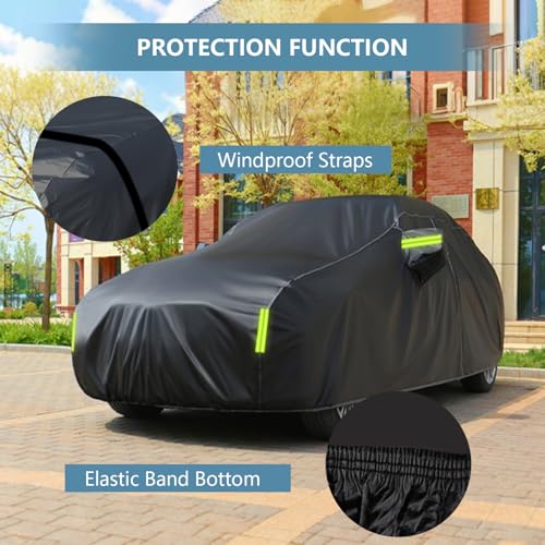 Image of 7 Layer Heavy Duty SUV Car Cover Fit for Toyota RAV4 (2006-2025) | Waterproof, Tear & UV Resistant, Outdoor Full Car Cover with Storage Bag, Windproof Sun Rain UV Dust Snow Protection