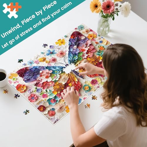 Puzzle 500 Piezas Mariposas para Adultos 15+ Anos miniatura 3