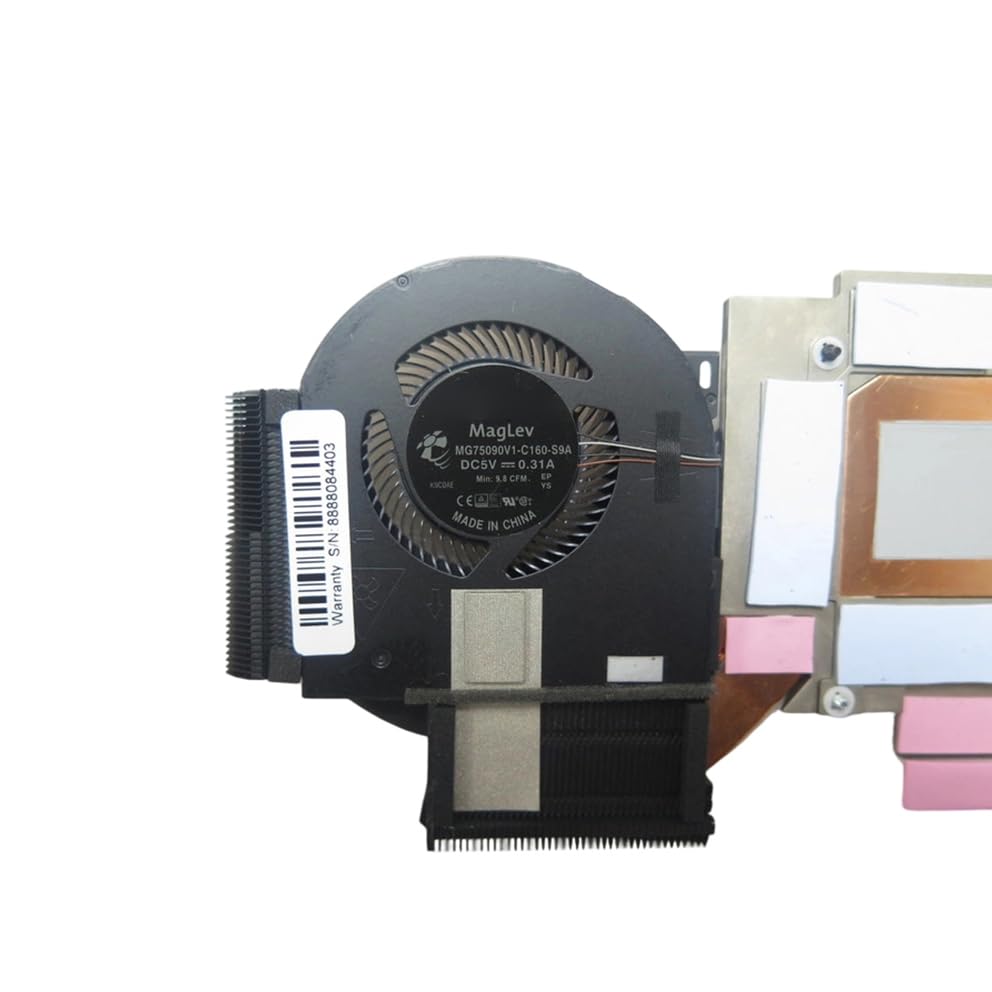 New for DELL Precision 7540 EDA50-NV256 0M2F8R M2F8R AT2KF00EZCL MG75090V1-C170-S9A MG75090V1-C160-S9A Laptop Heatsink&Fan