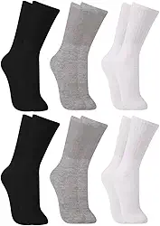 Kit 6 Pares Meia Cano Longo Trifil Sola Atoalhada Algodão Masculino