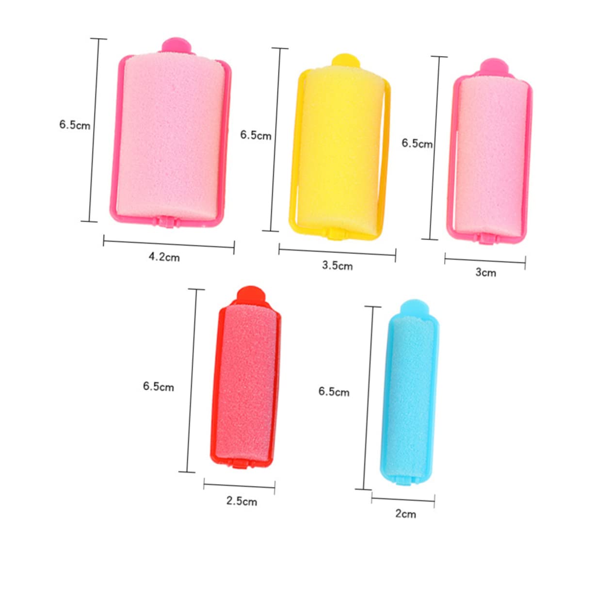 VALICLUD 1 Set Sponge Hair Curler Lightweight Curling Styling Tool for Effortless Curls No Damage to Hair Random Color