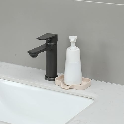 Miniatura 8 de MicoYang Jaboneras de baño de silicona con boquilla de drenaje, organizador de fregadero de baño y cocina, soporte para esponja, bandeja de jabón