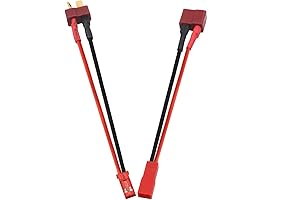1 Pair Short Mini 20 AWG T-Plug to JST Connector Male Female...