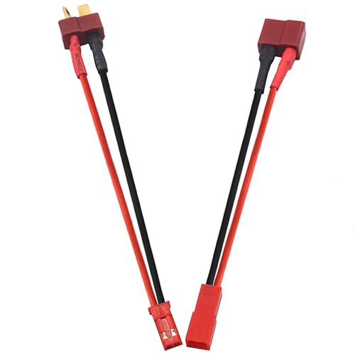 1 par 3.9 in 20 AWG T enchufe a JST adaptador macho hembra cable adaptador para RC LiPO NiMH NiCd cargador de batería