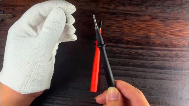 Image of Test Probe with Stainless Steel Tip, 1000V Voltage, 10A Current, 2mm Tip Diameter for Multimeter Fluke Test Leads