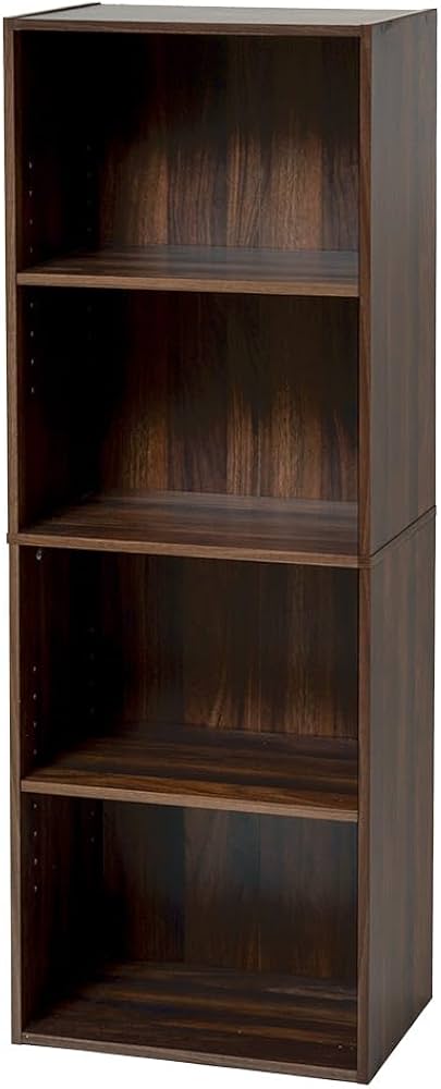 アンティーク　木製4段本棚 ダークブラウン アンティーク 木製4段本棚 ダークブラウン アンティーク 木製4段本棚