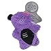 ZippyPaws 2-in-1 Halloween Dog Toy, Soft Plush Outside and Tough Rubber Inside for Aggressive Chewers, Cute Teething Toy for Puppies, No Squeakers for Silent Play - Zombie Bear