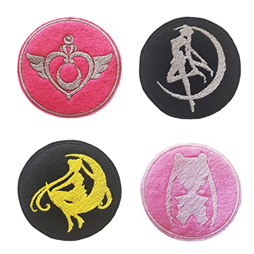 Bling! Handmade - Fille Écusson Brodé Thermocollant Animé | Coudre Coller | Emblème Applique Badge Pin Vêtements T-shirts Jeans Chapeaux Pantalons Accessoires Sacs à Dos | 7cm