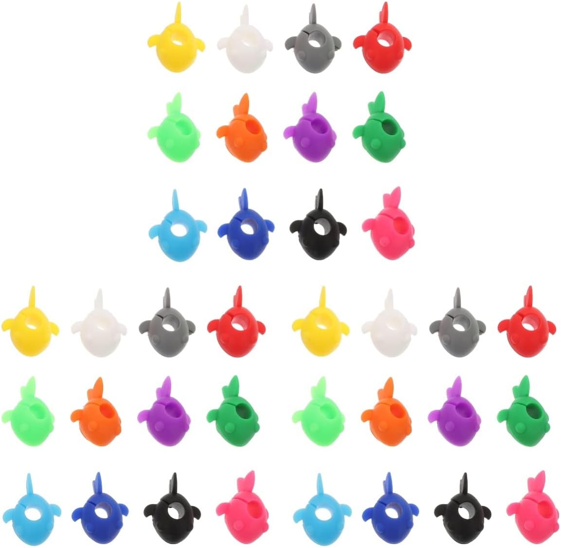 BESTonZON 3sets Glass Markers Assorted Silicone Wine Charms for Family Gatherings 12pcs*3