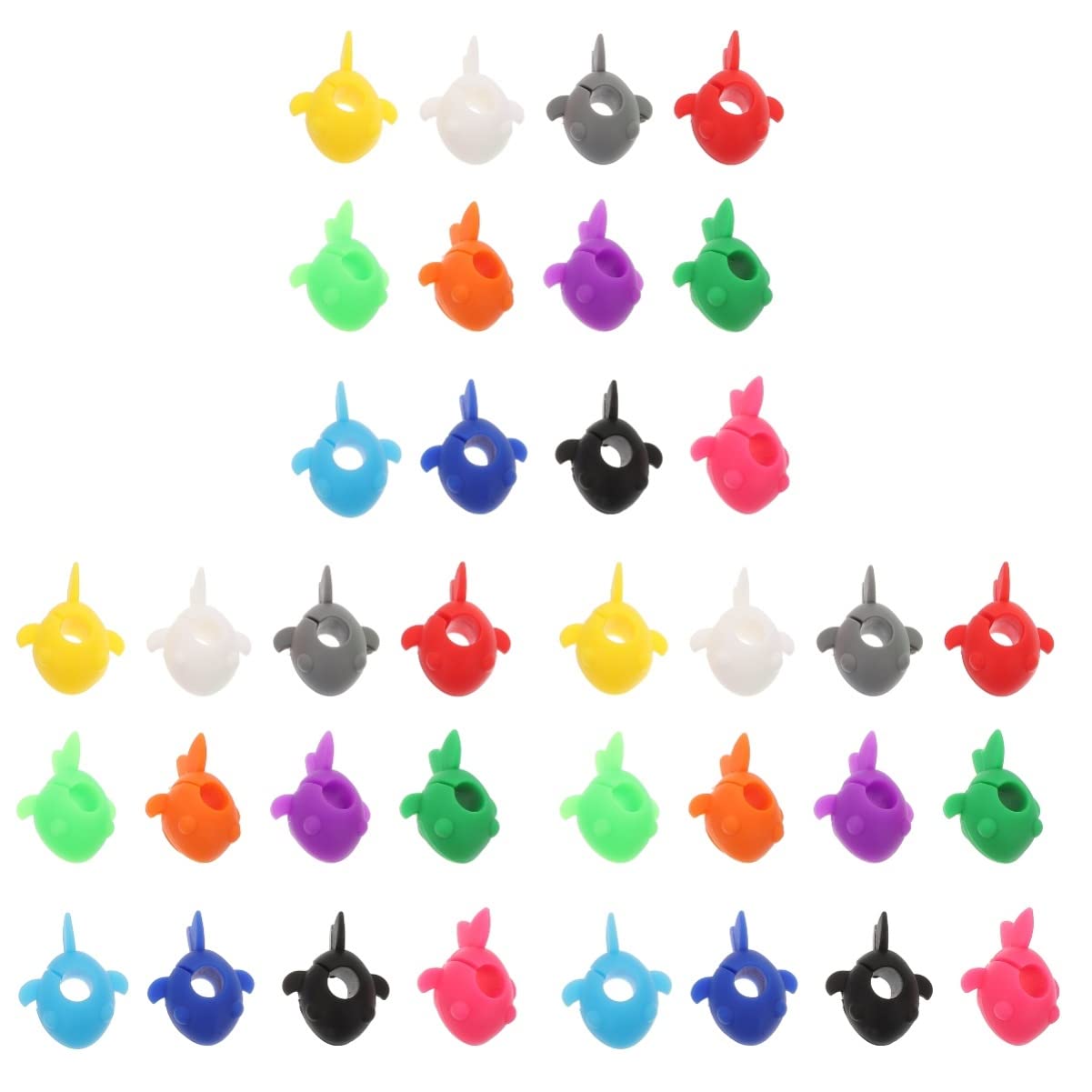 BESTonZON 3sets Glass Markers Assorted Silicone Wine Charms for Family Gatherings 12pcs*3