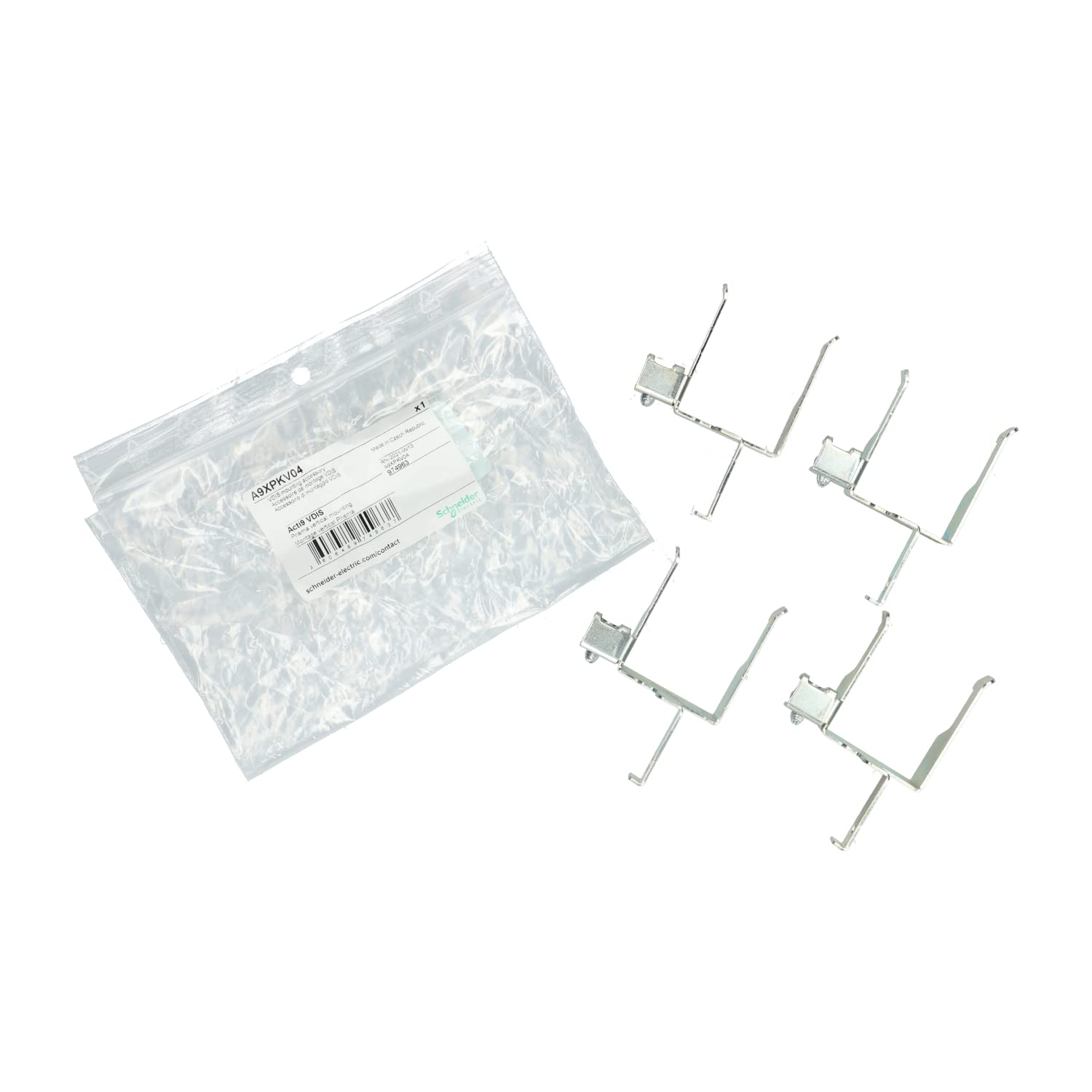 Lot de 4 brides de fixation pour montage peigne VDIS sur coffret Prisma - Acti9