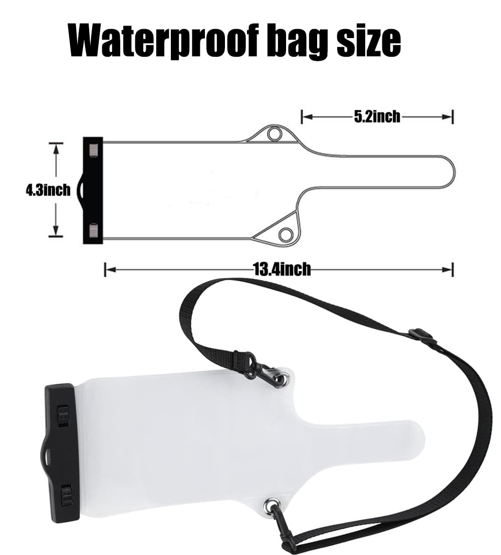 6 fundas universales impermeables para radio de dos vías, portátil, a prueba de lluvia, con correa ajustable, compatible con Motorola Kenwood Midland UV-3R UV-5R PX-888 Walkie Talkie Radio (blanco)