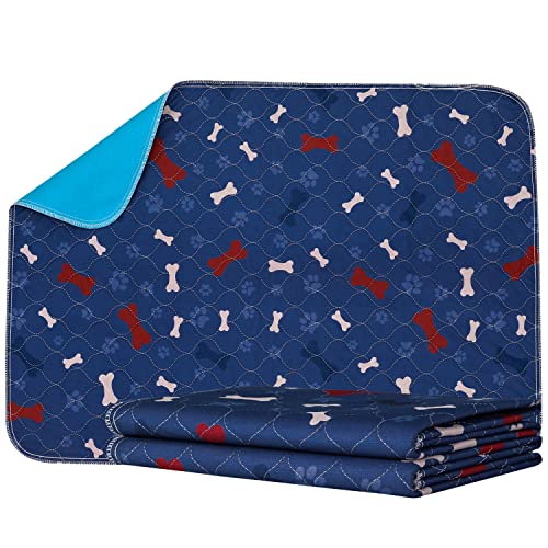 Image of PetGroomer Washable Pee Pads - Dog & Puppy Potty Training, Waterproof, Non-Slip, Absorbing, Reusable Whelping Pads for Dog Playpen & Guinea Pig Cage Mat