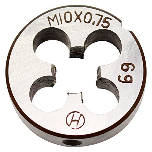 10mm X 0.75 Metric Right Hand Round Die, Machine Thread Die M10 X 0.75mm Pitch