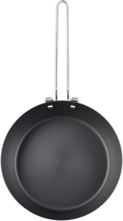 GSI Outdoors Frypan, Lightweight Carbon Steel, Collapsible Handle Camp & Outdoor Frying Pan