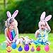Cherislpy 24 Pack Prefilled Easter Eggs with Bunny Stretchy Strings Sensory Fidget Toys Inside Great for Kids Aduts Toddlers Easter Basket Stuffers Party Favors Egg Fillers Gifts