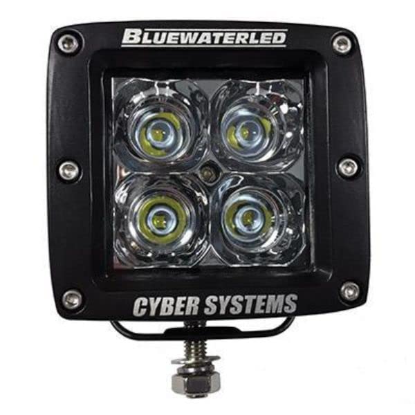 T-H Marine LEDBW-908-2-GLD-DP Cyber 400S LED Light Black & Gold