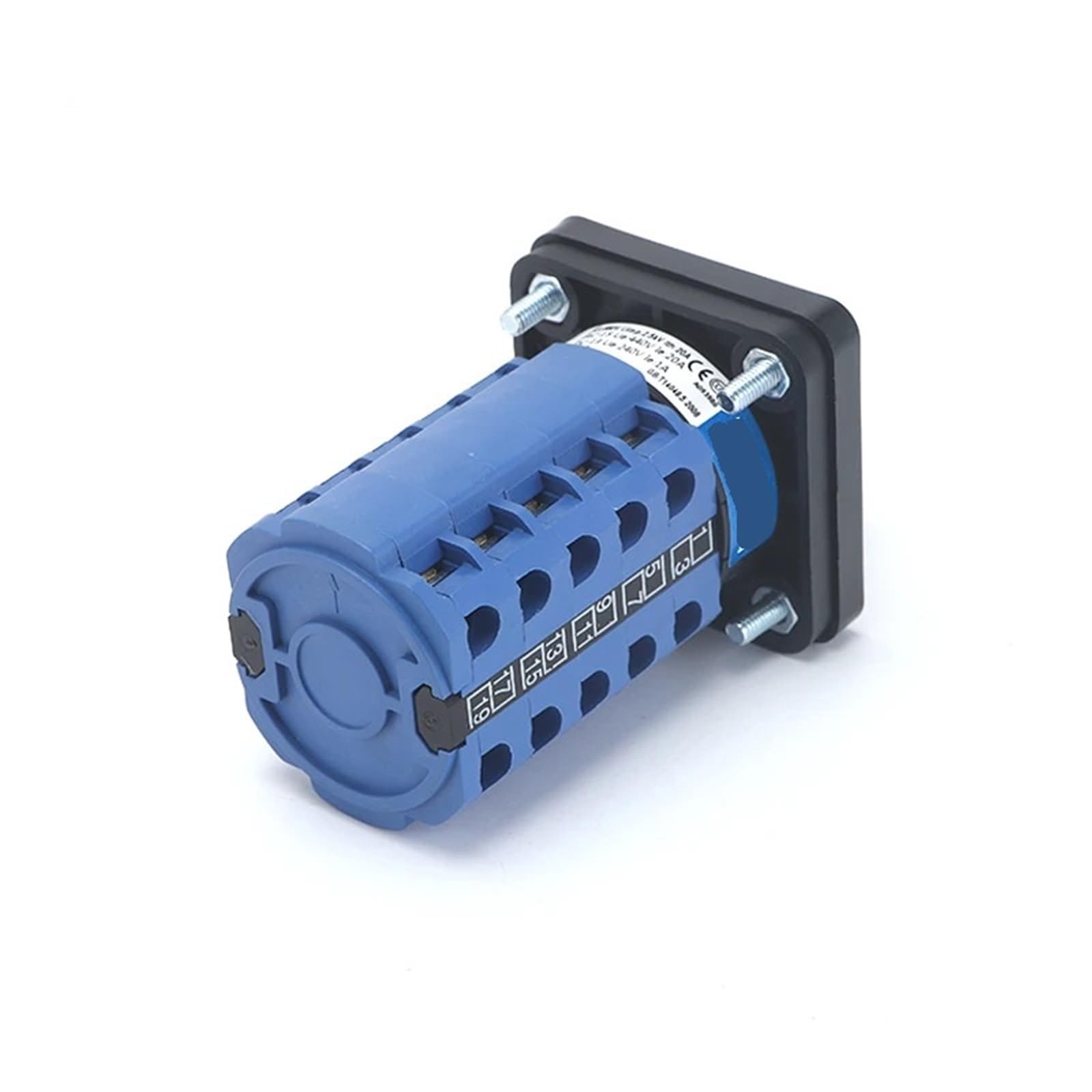 SZW26/LW26-20 - Interruptor giratorio de cambio de leva de selección de control de 5 polos, 20 A, 660 V, 64 x 64 mm, 48 x 48 mm, 1 unidad (0-9.5 64 x 64 mm)