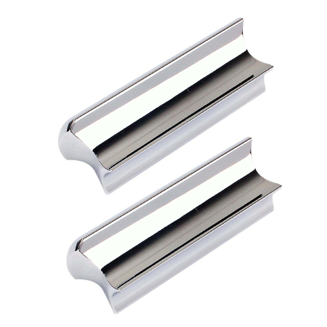 Toyvian Guitar Accessories Slides 2pcs Black Metal Sliders Stainless Guitar Tone Bars Practical Guitar Slide